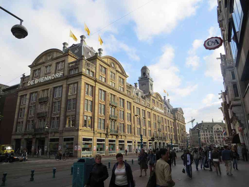 Amsterdam Netherlands De Bijenkorf Department store by Damrak main street