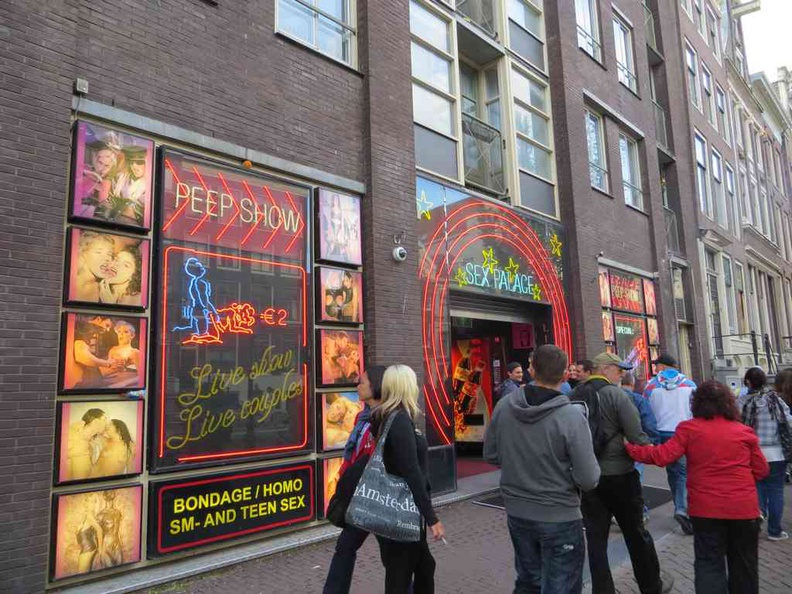 Amsterdam Netherlands pretty touristy red light district