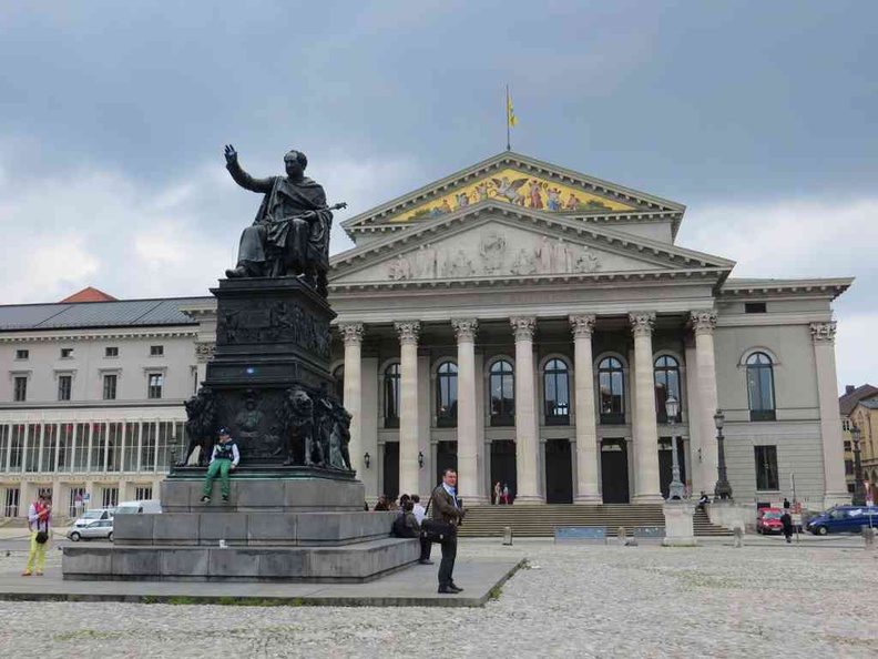 The national theater of Munich with its large iconic square