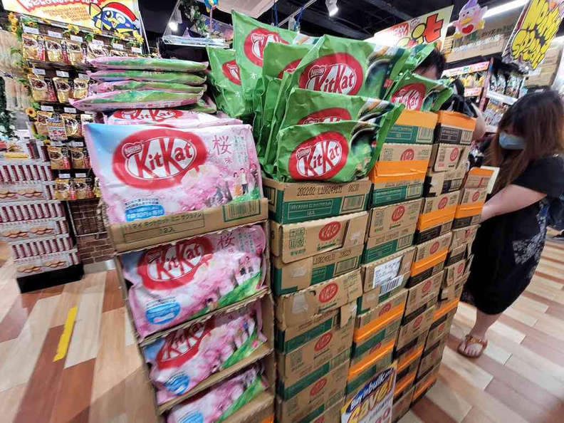 Don Don Donki Pasir Ris Exotic Kitkat flavours such as sakura and green tea