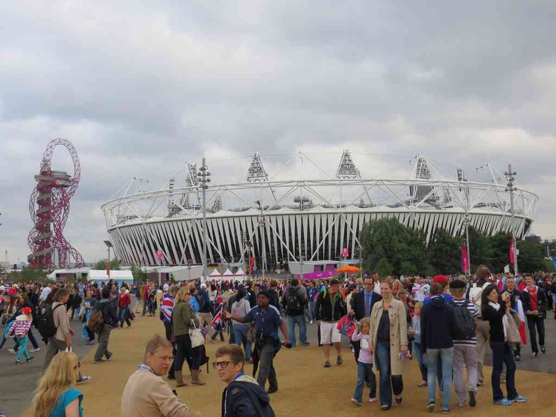 The buzzing Olympics village and stadium grounds