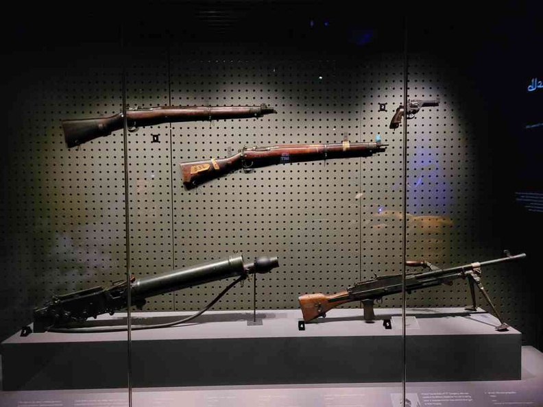 Weapons of war, including assault rifles and platoon level support machine guns