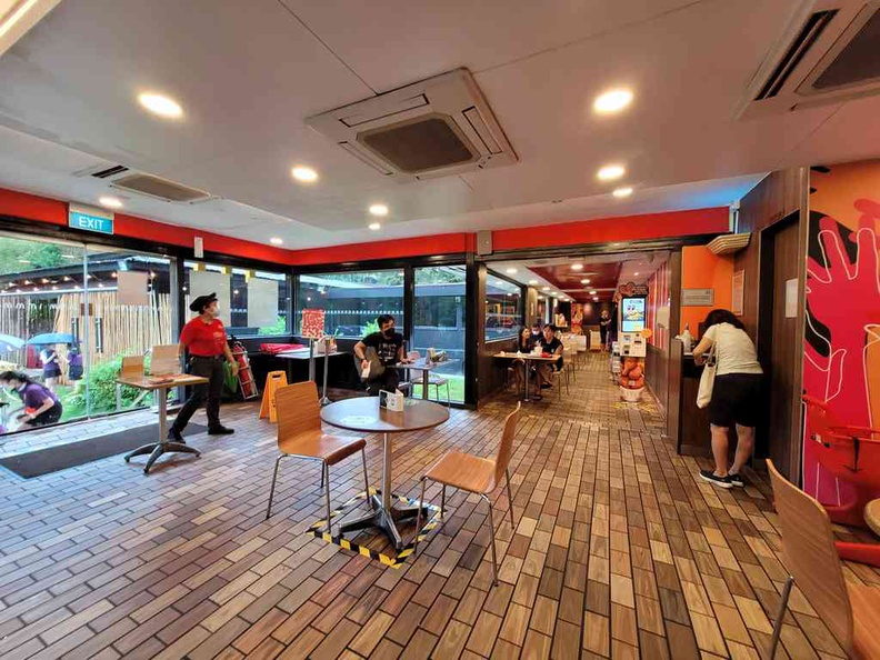 Interior dining area of Ridout Mcdonalds