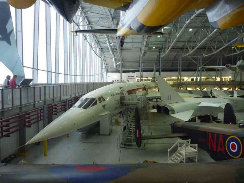 Imperial War Museum Duxford Concorde overview in Hangar 1, one of the highlights here