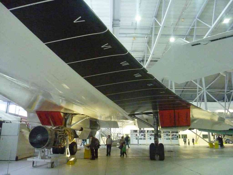 Under the concord for sizing under the wings and engine bay