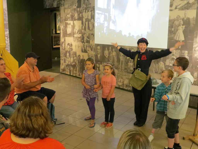 Museum interactive guides are dressed in era-accurate uniform and are a hit with guests