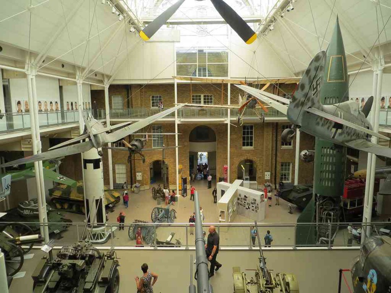 The vast lobby at Imperial War Museum London