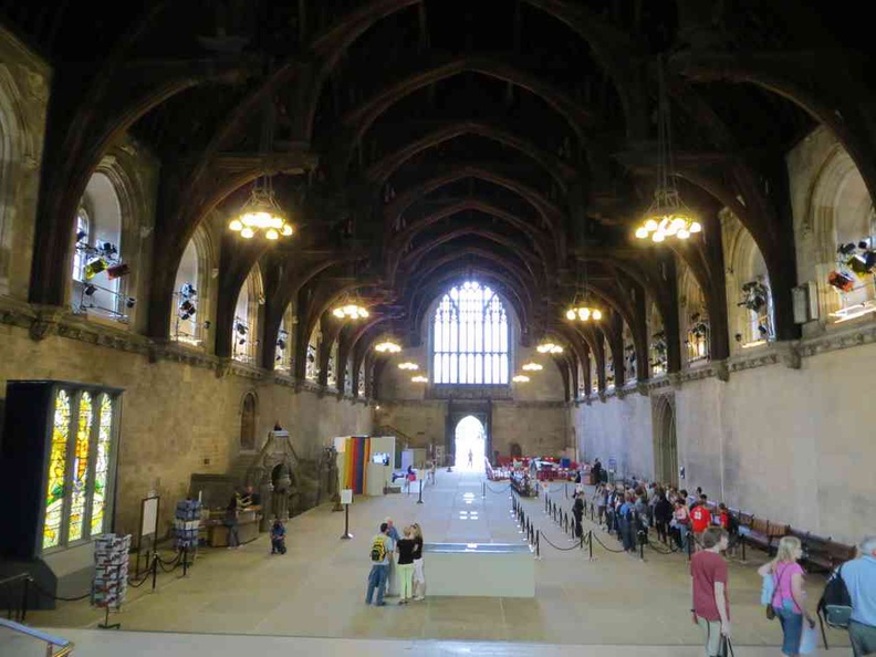 The vast Westminster hall, it is used to host various events and banquets