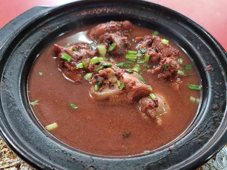 Red wine chicken stew dish ($3.50), best paired with Rice