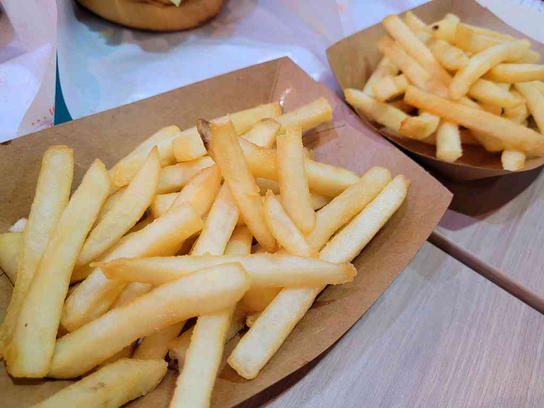 Regular fries to go with your chicken and burger combo meal