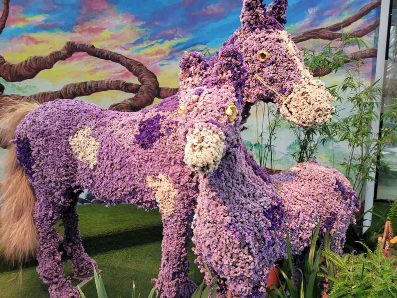 Horses floral arrangement at the Floral Fantasy