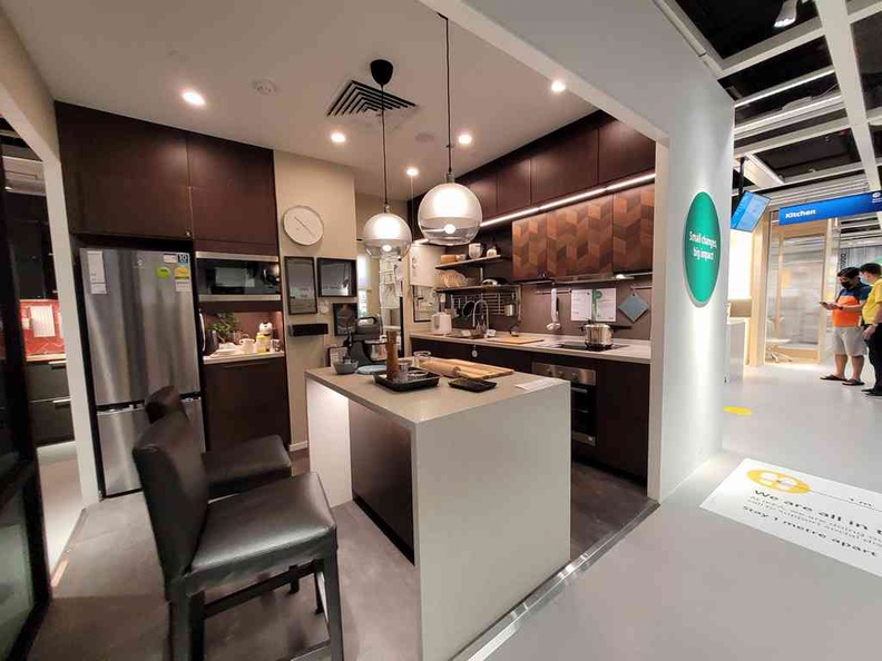 Ikea JEM Jurong Micro kitchen showroom. Every kitchen has to be designed and delivered nonetheless