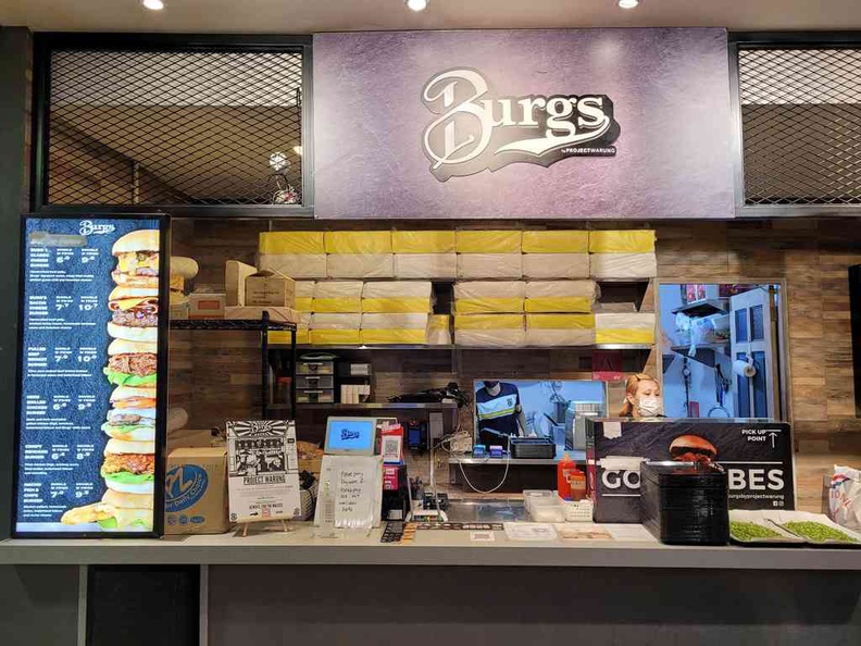 Store front of Burg’s Chai Chee branch at a foodcourt in block 750