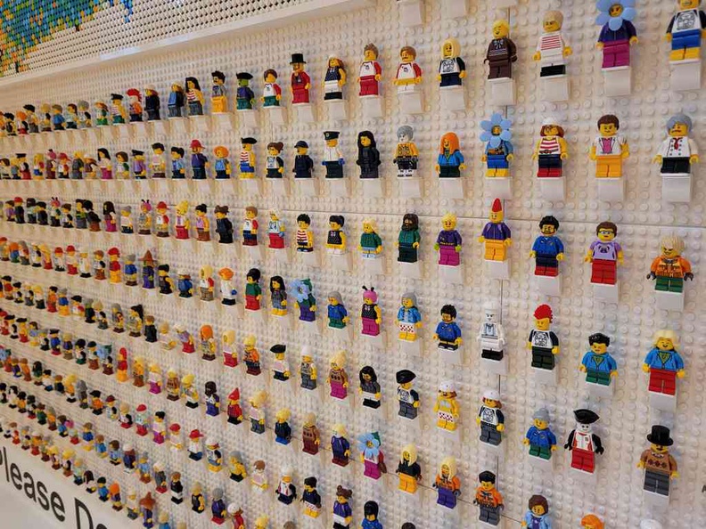 Sentosa Lego Shop Wall of mini figures