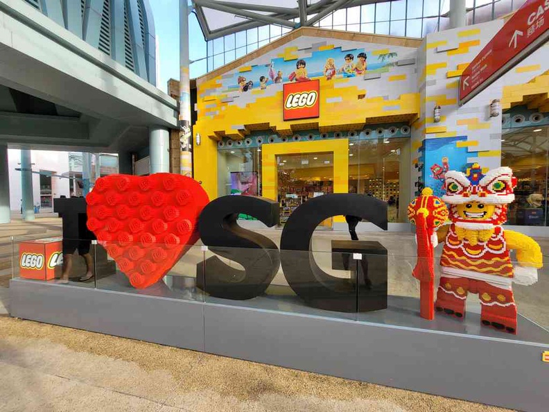 The uniquely Singapore Sentosa Lego shop store front