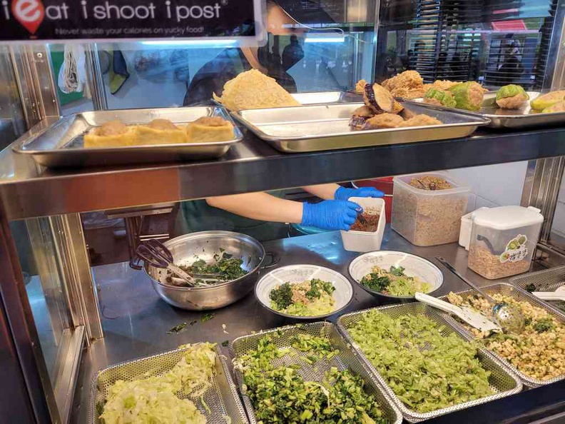 Your dish selections being put together before serving