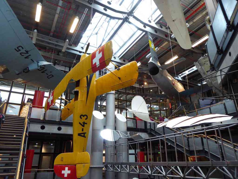 Aircraft gallery going all the way to the ceiling at the German Museum of Technology, Berlin