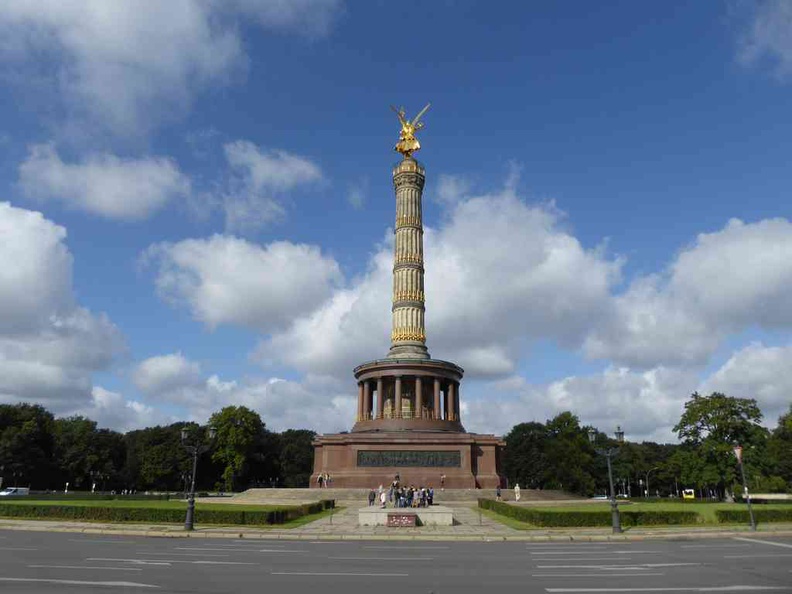 Berlin Victory Column monument at the center of Tiergarten City Park