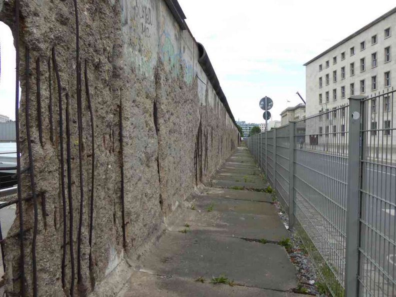 A section of the Berlin wall in downtown Berlin