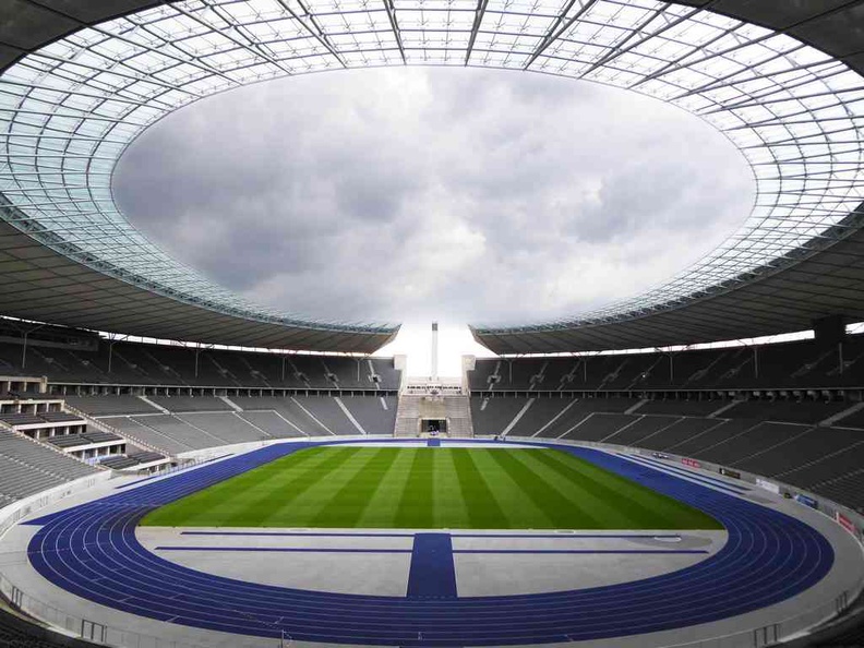 The vast stadium interior. It does take awhile to take it all in and the size