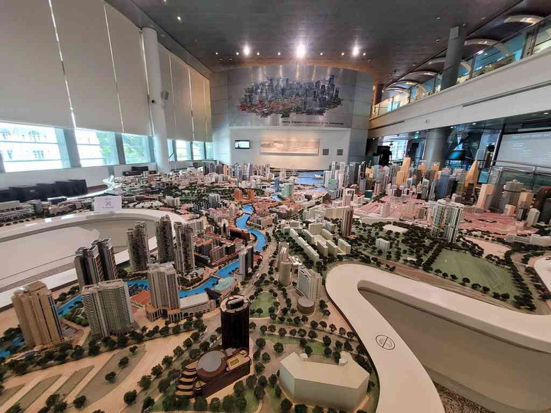 The second floor massive CBD model exhibit. It takes up pretty much the entire space