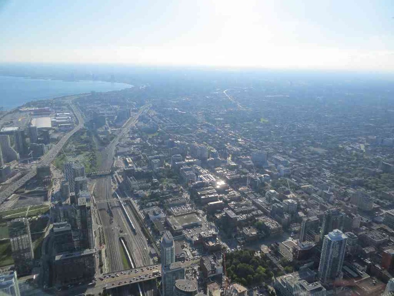View from upper deck of the CN Tower