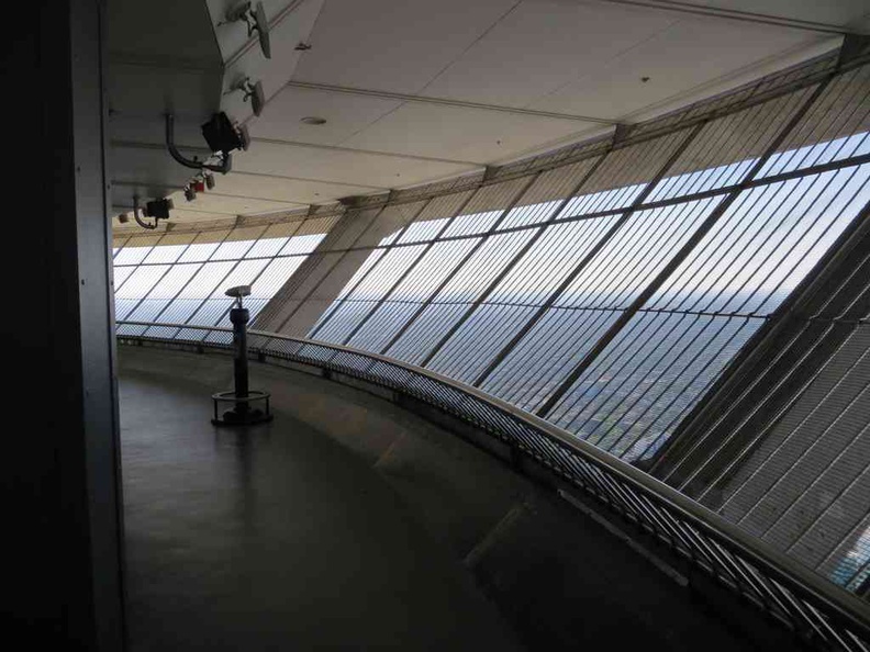 CN Tower upper open air observation deck. It is incredibly windy op here