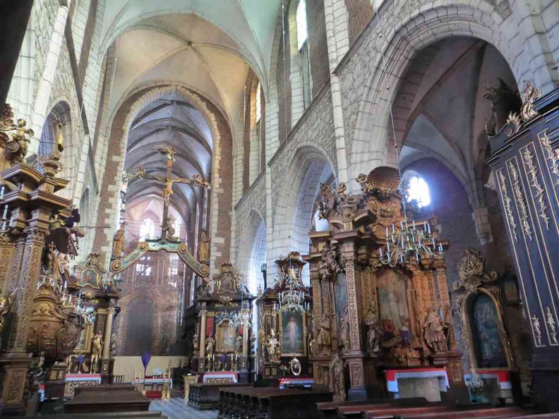 Krakow City interior of the Corpus Christi Basilica in the Krakow old town and Jewish district