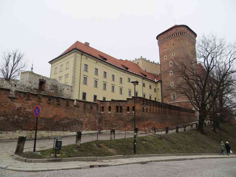 Krakow City Wawel palace exterior and fortification. Today it is a museum and treasury