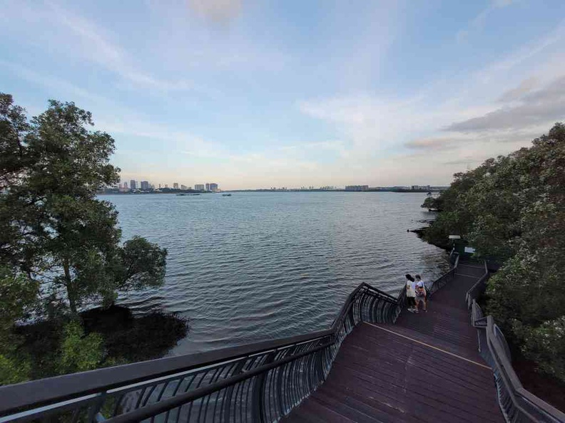 View of Malaysia Pasir Gudang from the Tidal Ponds loop path