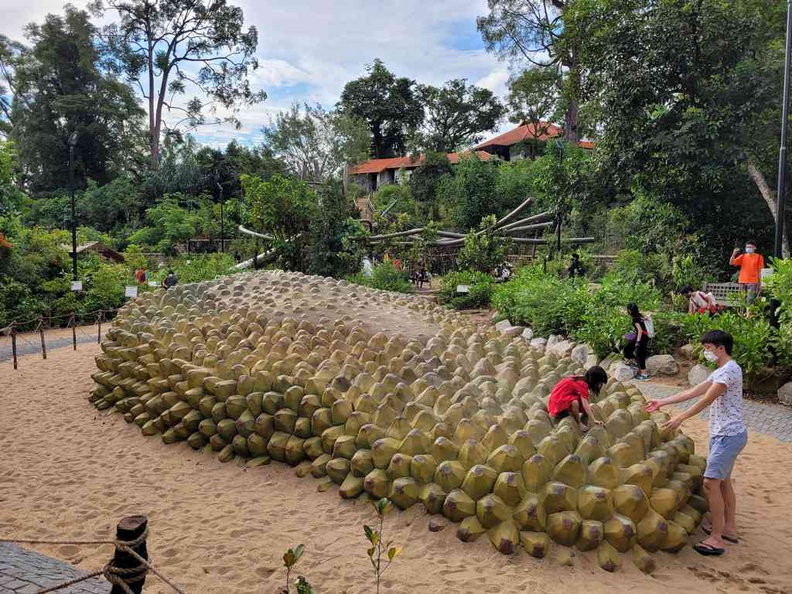 The Giant durian play area at the COMO Adventure Grove