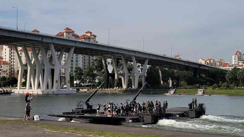 M3 Amphibious Rig battle ride on the Marina Bay reservoir