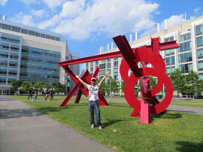 On MIT campus grounds