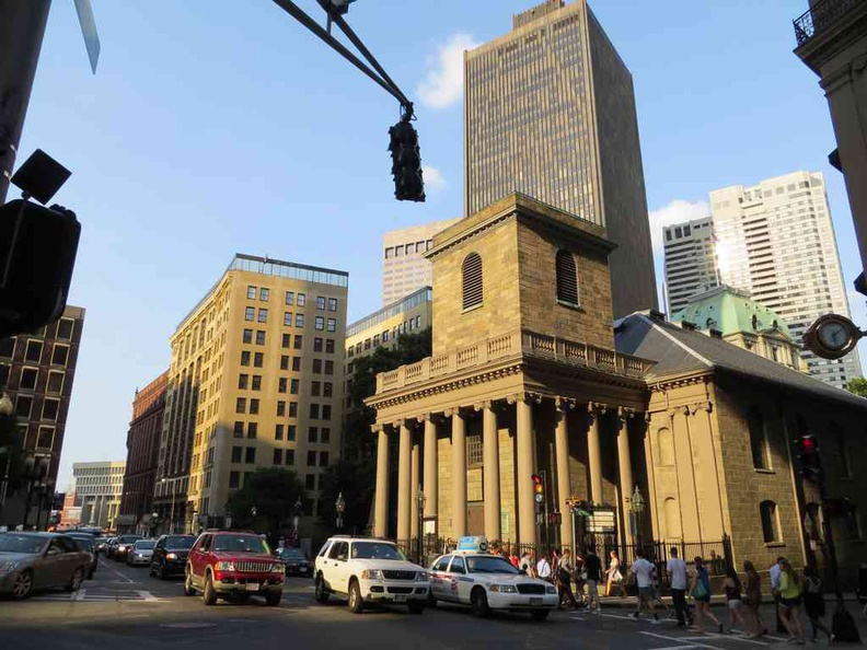 Kings chapel in downtown Boston. One of the historical highlights of the freedom trail