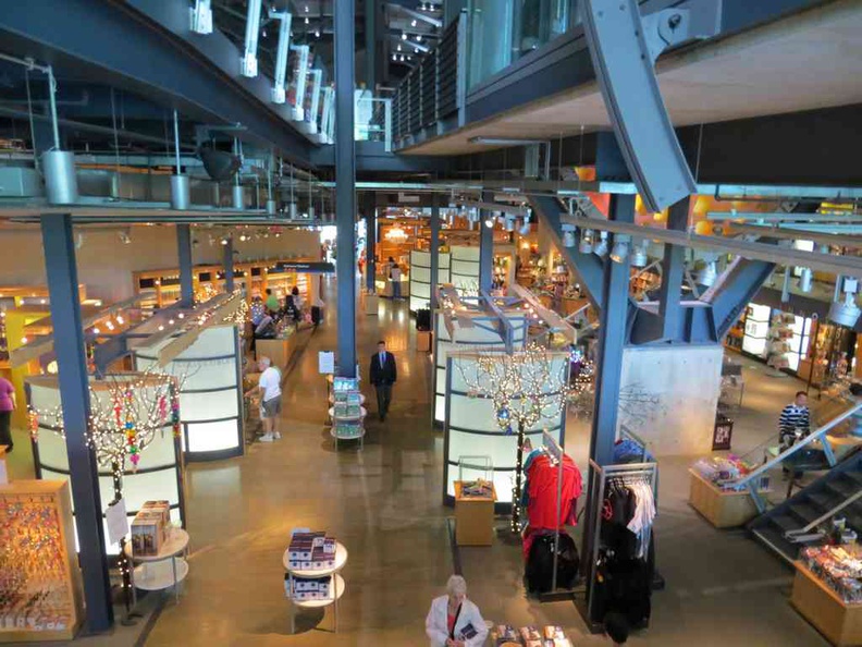 The vast museum gift shop