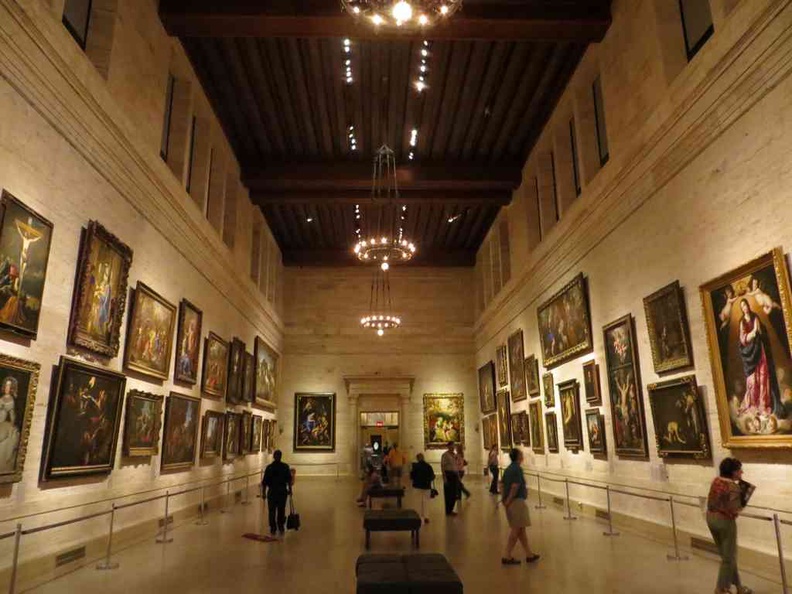 The vast galleries of the Boston Museum of Fine Arts. Welcome to the museum