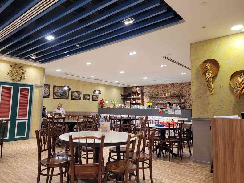 The interior of Coco Peranakan vegetarian with a home feel