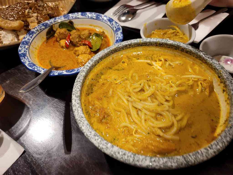 A Peranakan vegetarian potpourri with a spread of favorites on my dine-in