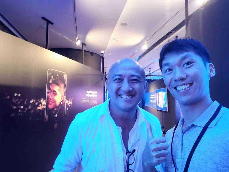 Geoff Ang at the Sleepless in SG exhibition by Samsung Singapore