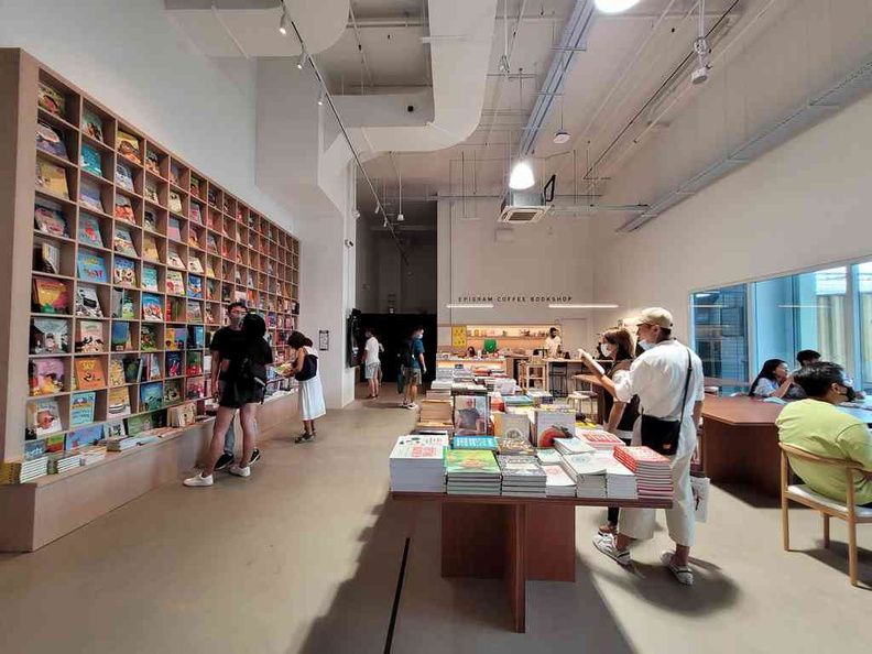 Singapore Art Museum Keppel Bookshop at the the rear end of the galleries