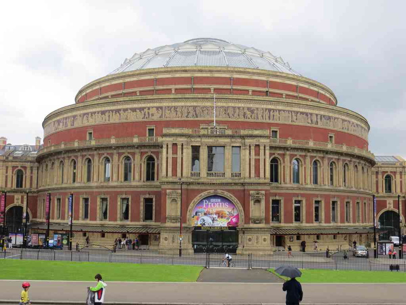 The exterior of the Royal Albert Performance Hall
