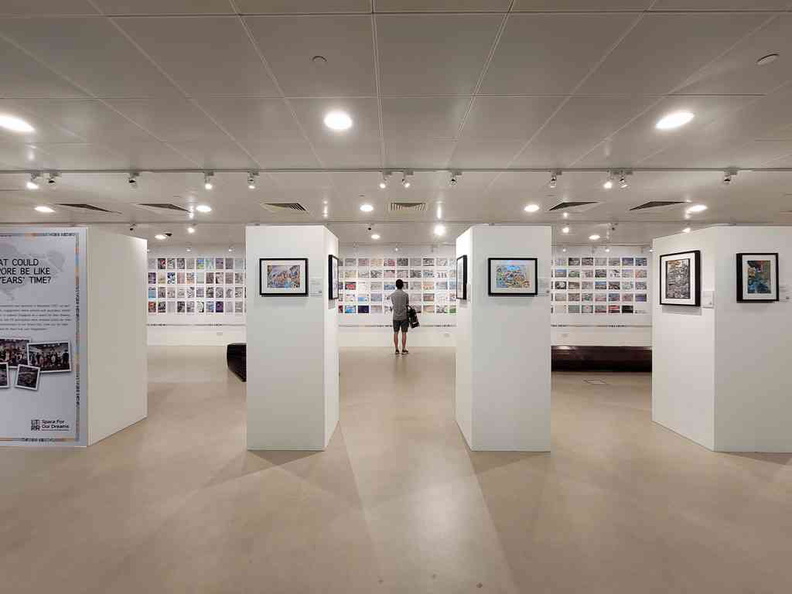 The side children art gallery on the sides of the URA Long-Term Plan Review at the gorund floor