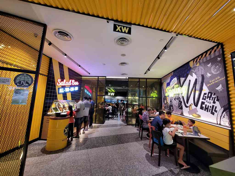 The restaurant's general dining area, with a modern look