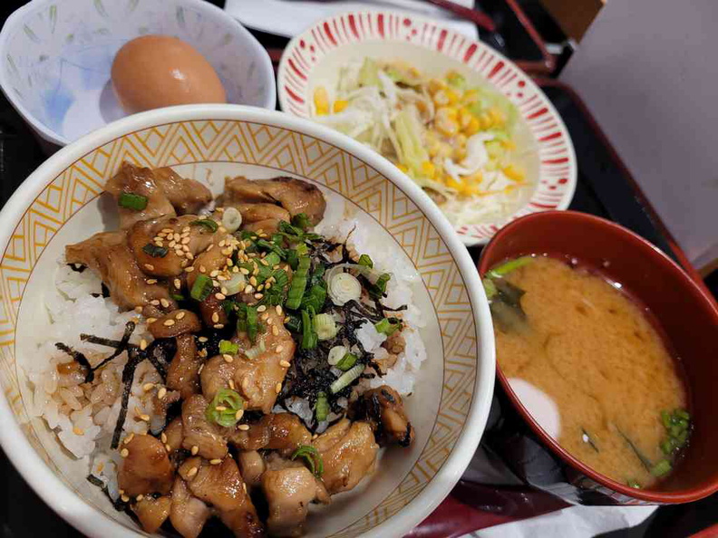 Yakitori bowl Egg Set meal with Half Boiled Egg Yakitori Bowl M size $6.90