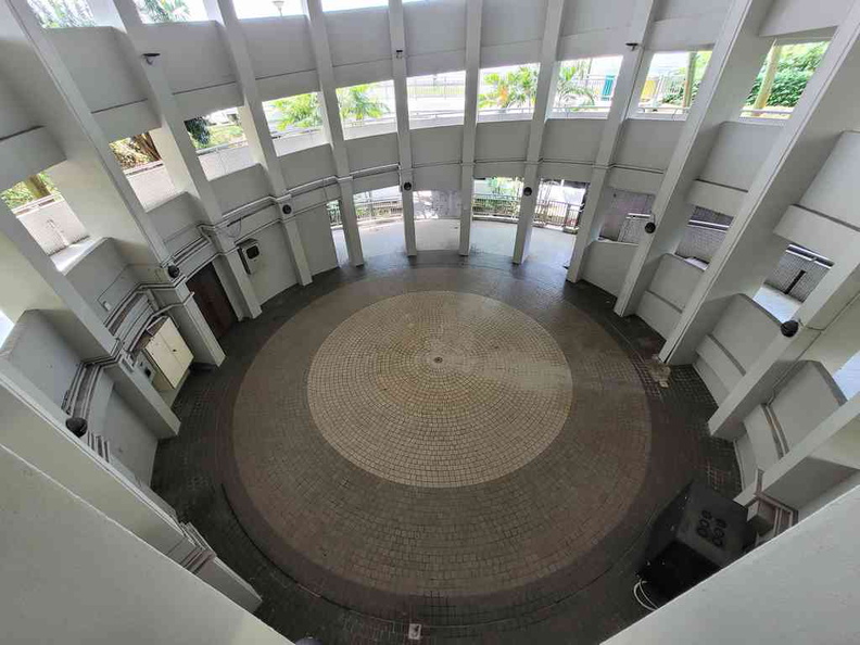 The basement courtyard of Jurong Hill park