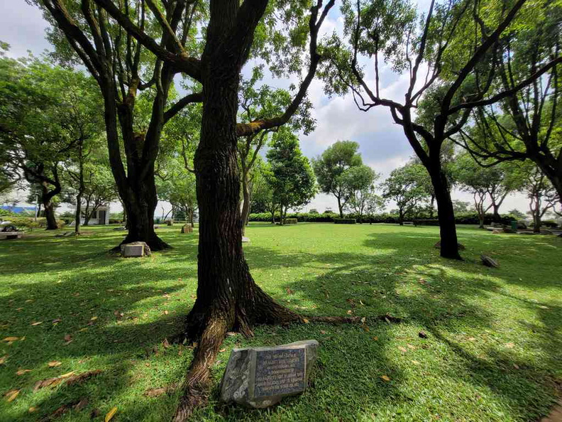 The Garden of fame which makes up the green space of the Jurong Hill park