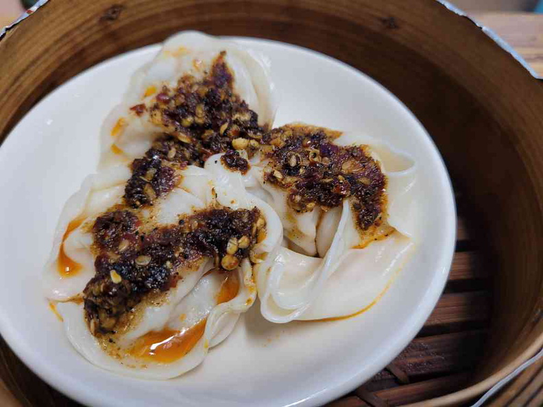 Signature hot and spicy dumpling ($4.80)