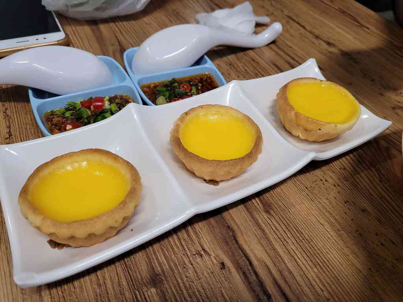 Egg Tartlets $4.60 for a plate of three