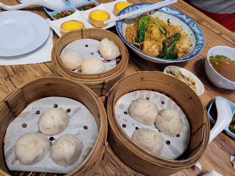 Sim dum spread here at Sum Dim Sum Jalan Besar, with Xiao long pao $5.50 for 3 pc and $10.60 for 6 pieces