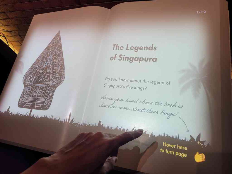An interactive book going through Singapore legend folktales